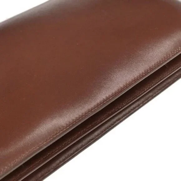 Hermes Marron Fonce Box Calf Piano Handbag - Picture 3 of 10